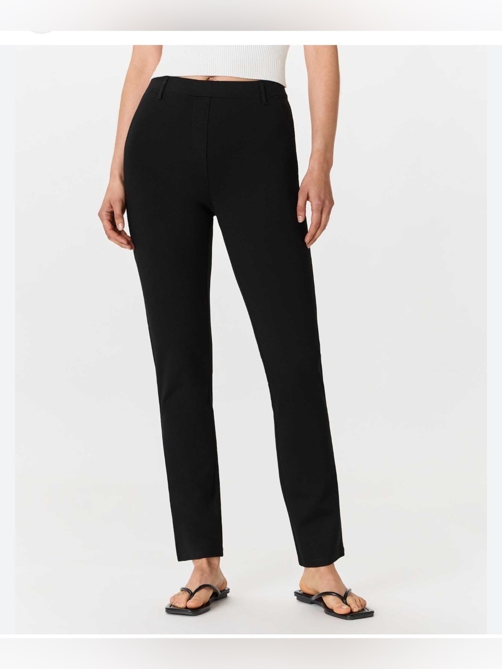 Quince Black Straight-Leg Women's Pants
